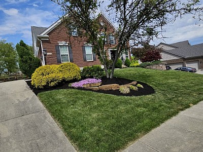 A mulching job done in Fairfield.