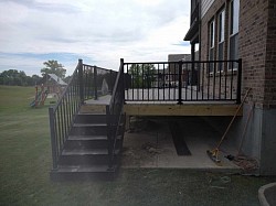 A deck that I built in Oxford, Ohio